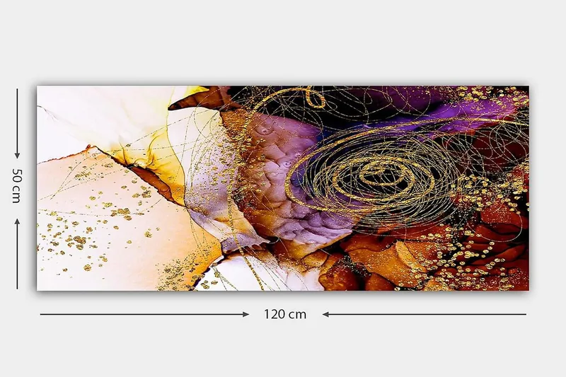 Canvastavla YTY Floral & Botanical Flerfärgad - 120x50 cm - Inredning - Tavlor & konst - Canvastavlor