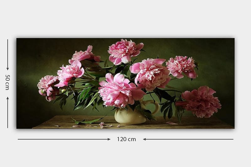 Canvastavla YTY Floral & Botanical Flerfärgad - 120x50 cm - Inredning - Tavlor & konst - Canvastavlor