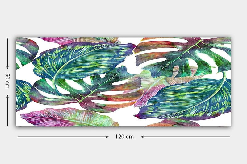 Canvastavla YTY Floral & Botanical Flerfärgad - 120x50 cm - Inredning - Tavlor & konst - Canvastavlor