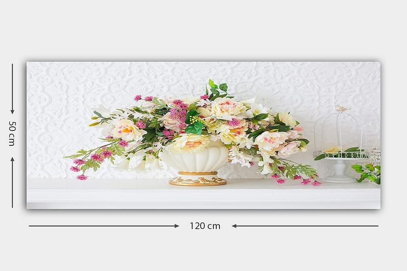 Canvastavla YTY Floral & Botanical Flerfärgad - 120x50 cm - Inredning - Tavlor & konst - Canvastavlor