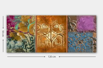 Canvastavla YTY Floral & Botanical Flerfärgad - 120x50 cm - Inredning - Tavlor & konst - Canvastavlor