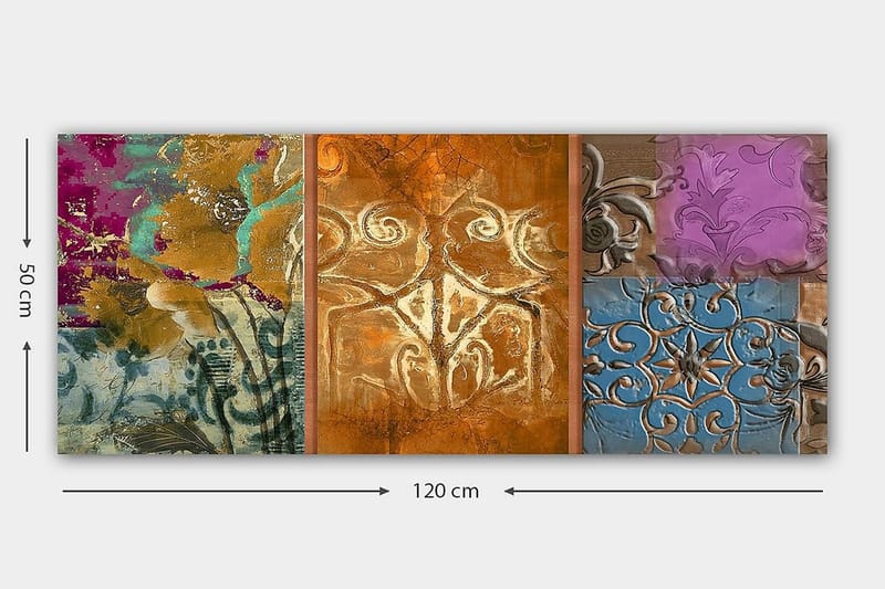 Canvastavla YTY Floral & Botanical Flerfärgad - 120x50 cm - Inredning - Tavlor & konst - Canvastavlor