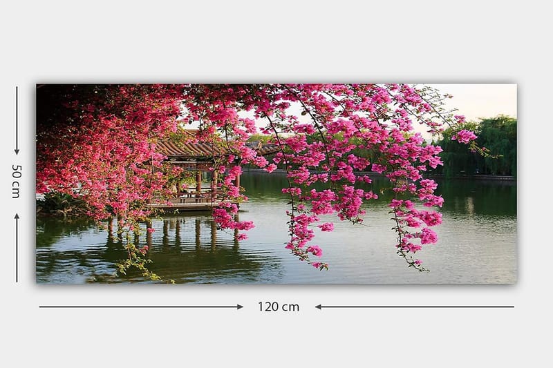 Canvastavla YTY Floral & Botanical Flerfärgad - 120x50 cm - Inredning - Tavlor & konst - Canvastavlor