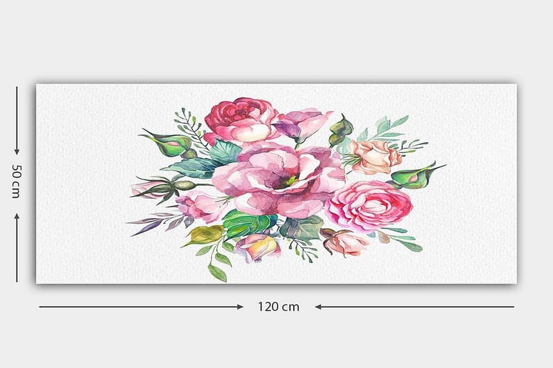 Canvastavla YTY Floral & Botanical Flerfärgad - 120x50 cm - Inredning - Tavlor & konst - Canvastavlor