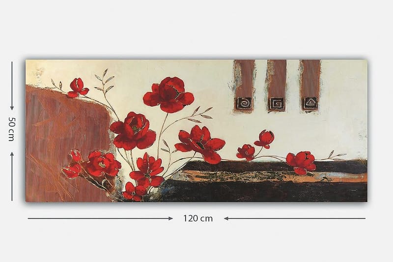 Canvastavla YTY Floral & Botanical Flerfärgad - 120x50 cm - Inredning - Tavlor & konst - Canvastavlor