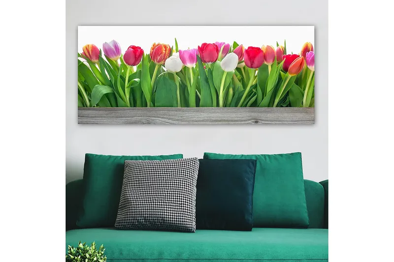 Canvastavla YTY Floral & Botanical Flerfärgad - 120x50 cm - Inredning - Tavlor & konst - Canvastavlor