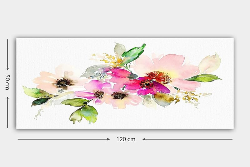 Canvastavla YTY Floral & Botanical Flerfärgad - 120x50 cm - Inredning - Tavlor & konst - Canvastavlor
