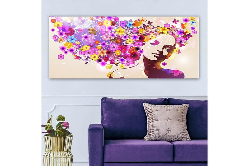 Canvastavla YTY Floral & Botanical Flerfärgad - 120x50 cm - Inredning - Tavlor & konst - Canvastavlor
