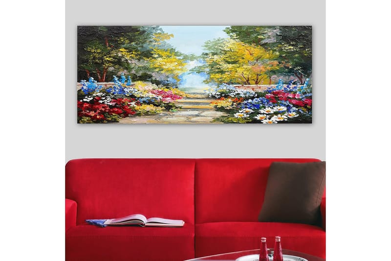 Canvastavla YTY Floral & Botanical Flerfärgad - 120x50 cm - Inredning - Tavlor & konst - Canvastavlor
