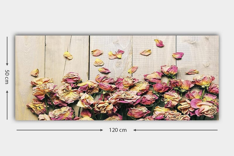 Canvastavla YTY Floral & Botanical Flerfärgad - 120x50 cm - Inredning - Tavlor & konst - Canvastavlor