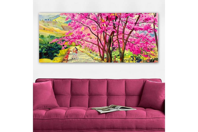 Canvastavla YTY Floral & Botanical Flerfärgad - 120x50 cm - Inredning - Tavlor & konst - Canvastavlor