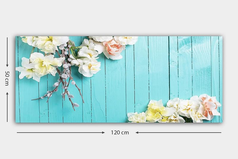 Canvastavla YTY Floral & Botanical Flerfärgad - 120x50 cm - Inredning - Tavlor & konst - Canvastavlor