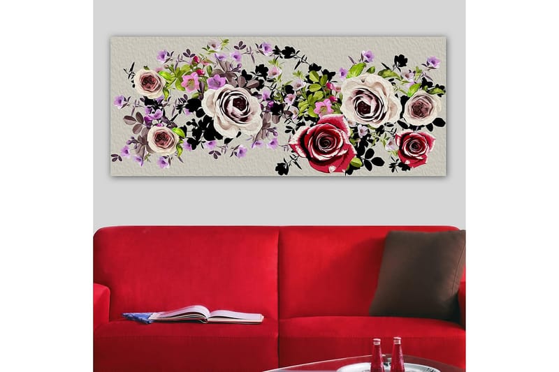 Canvastavla YTY Floral & Botanical Flerfärgad - 120x50 cm - Inredning - Tavlor & konst - Canvastavlor