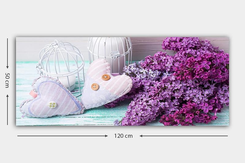 Canvastavla YTY Floral & Botanical Flerfärgad - 120x50 cm - Inredning - Tavlor & konst - Canvastavlor