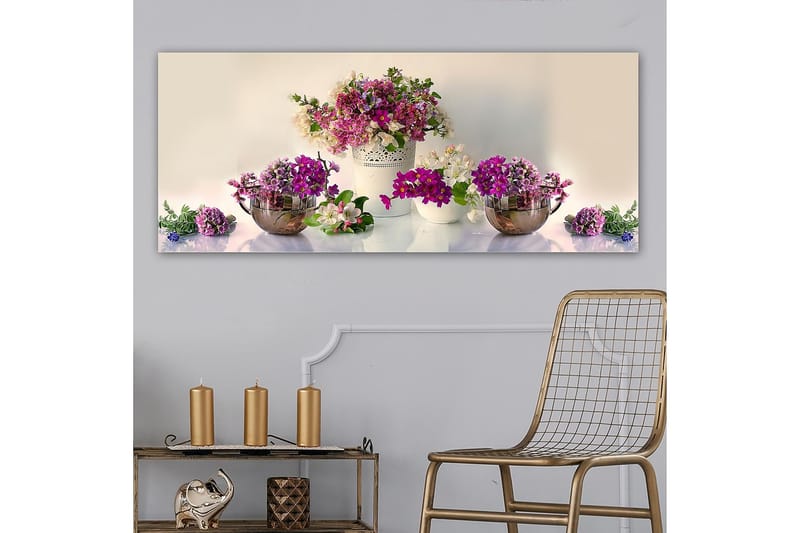 Canvastavla YTY Floral & Botanical Flerfärgad - 120x50 cm - Inredning - Tavlor & konst - Canvastavlor