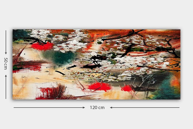 Canvastavla YTY Floral & Botanical Flerfärgad - 120x50 cm - Inredning - Tavlor & konst - Canvastavlor