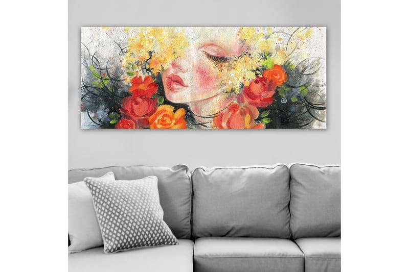 Canvastavla YTY Floral & Botanical Flerfärgad - 120x50 cm - Inredning - Tavlor & konst - Canvastavlor