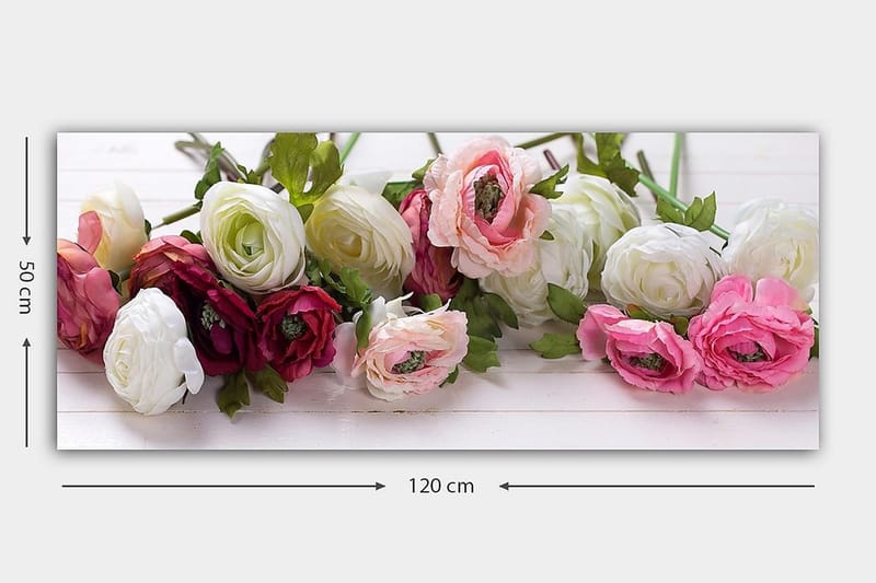 Canvastavla YTY Floral & Botanical Flerfärgad - 120x50 cm - Inredning - Tavlor & konst - Canvastavlor