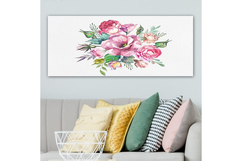 Canvastavla YTY Floral & Botanical Flerfärgad - 120x50 cm - Inredning - Tavlor & konst - Canvastavlor