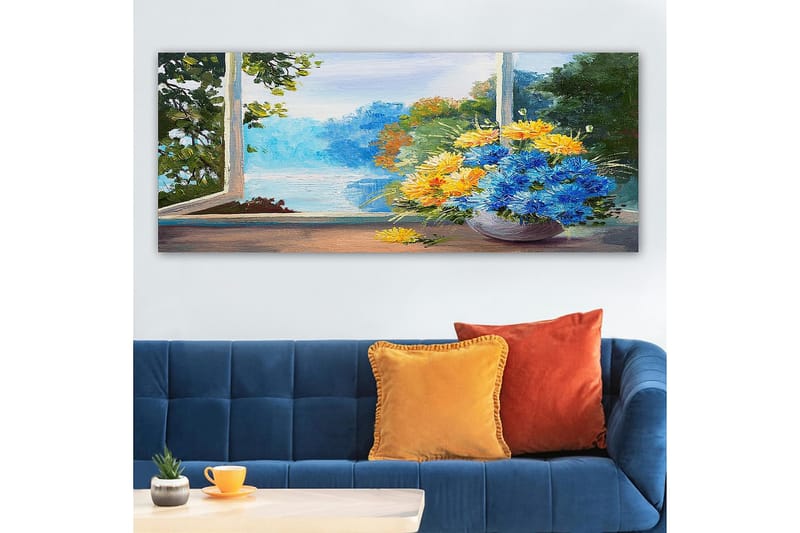 Canvastavla YTY Floral & Botanical Flerfärgad - 120x50 cm - Inredning - Tavlor & konst - Canvastavlor