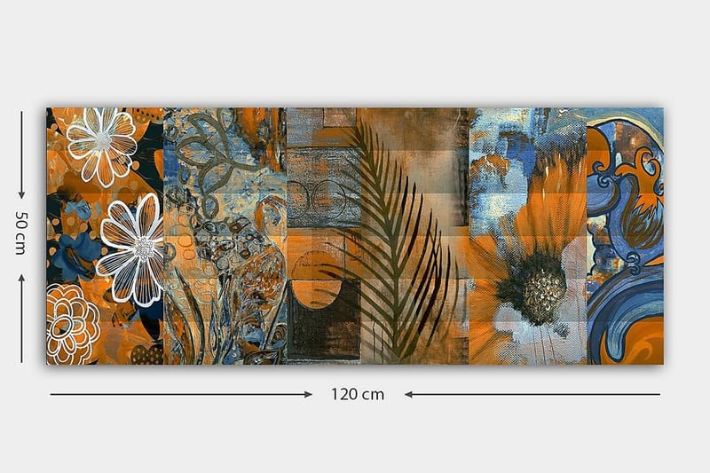Canvastavla YTY Floral & Botanical Flerfärgad - 120x50 cm - Inredning - Tavlor & konst - Canvastavlor