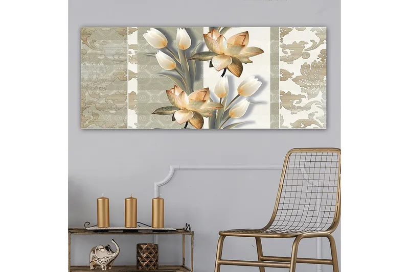 Canvastavla YTY Floral & Botanical Flerfärgad - 120x50 cm - Inredning - Tavlor & konst - Canvastavlor