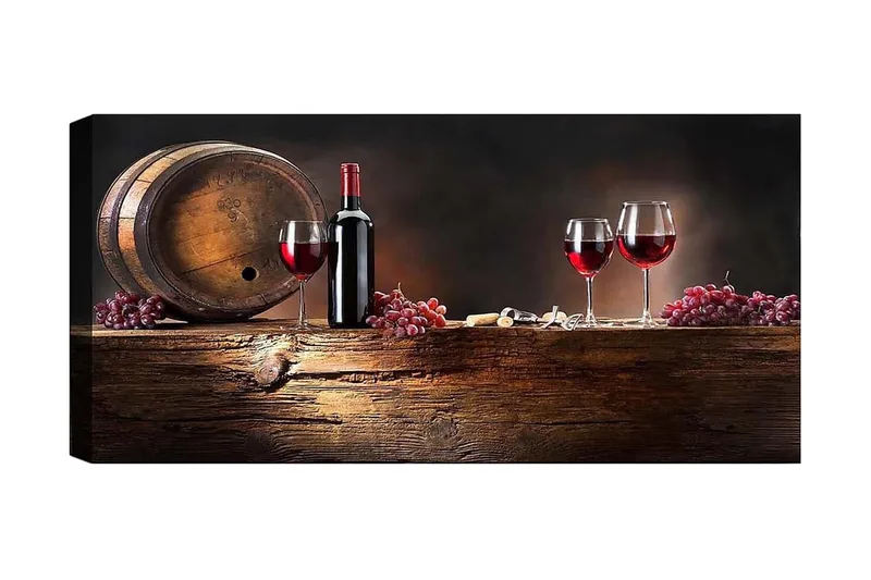 Canvastavla YTY Food & Beverage Flerfärgad, 120x50 cm