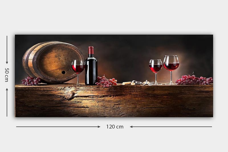 Canvastavla YTY Food & Beverage Flerfärgad - 120x50 cm - Canvastavlor