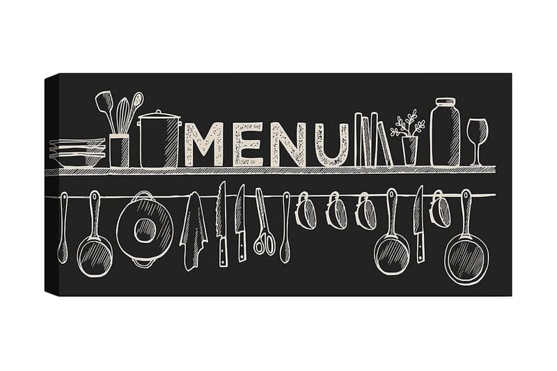 Canvastavla YTY Food & Beverage Flerfärgad - 120x50 cm - Inredning - Tavlor & konst - Canvastavlor