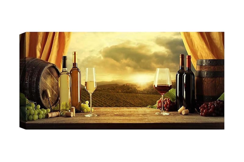 Canvastavla YTY Food & Beverage Flerfärgad - 120x50 cm - Inredning - Tavlor & konst - Canvastavlor