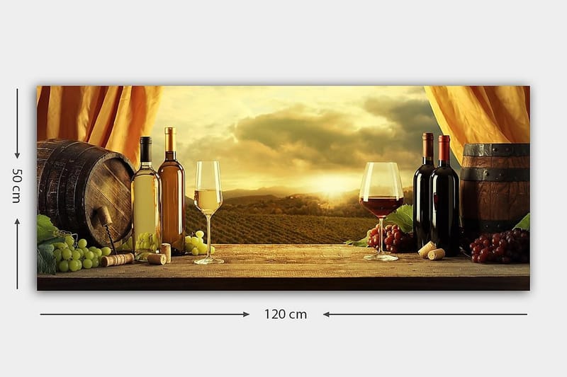 Canvastavla YTY Food & Beverage Flerfärgad - 120x50 cm - Inredning - Tavlor & konst - Canvastavlor