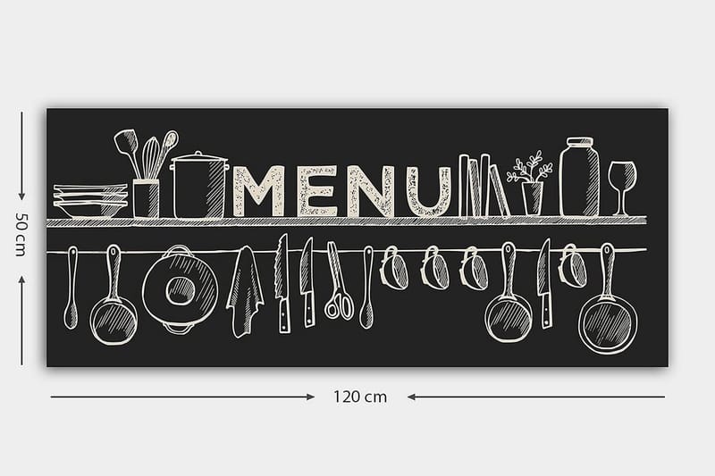 Canvastavla YTY Food & Beverage Flerfärgad - 120x50 cm - Inredning - Tavlor & konst - Canvastavlor