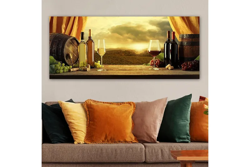 Canvastavla YTY Food & Beverage Flerfärgad - 120x50 cm - Inredning - Tavlor & konst - Canvastavlor