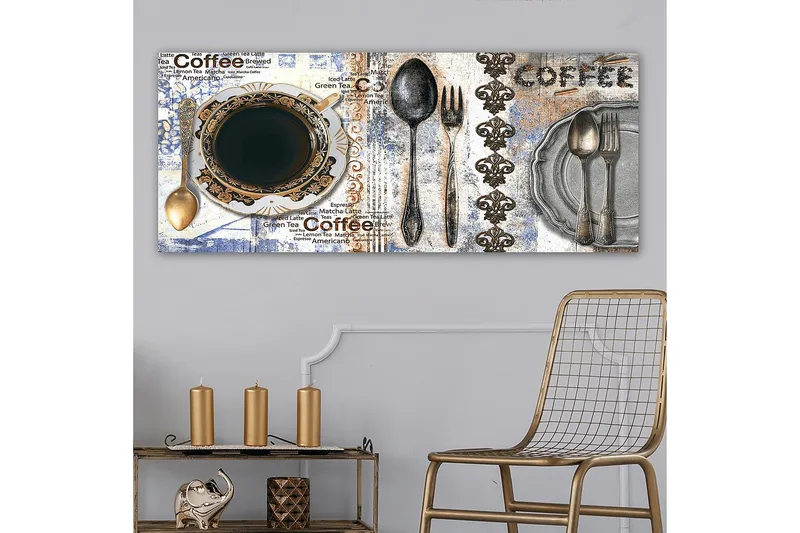 Canvastavla YTY Food & Beverage Flerfärgad - 120x50 cm - Inredning - Tavlor & konst - Canvastavlor