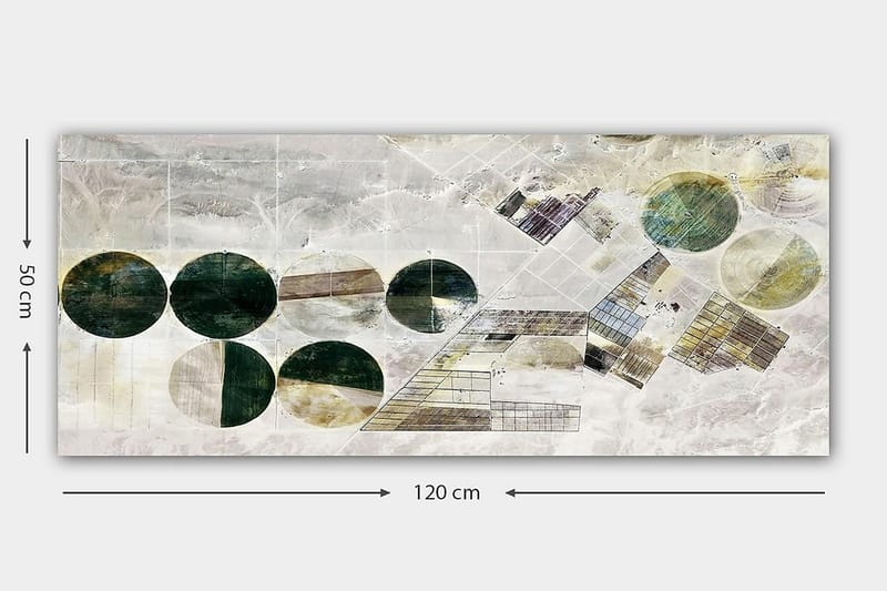 Canvastavla YTY Geometric Flerfärgad - 120x50 cm - Inredning - Tavlor & konst - Canvastavlor