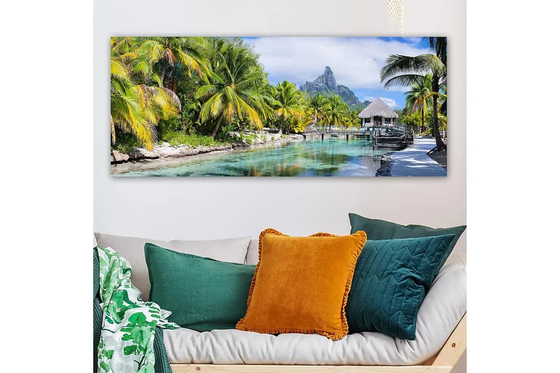 Canvastavla YTY Landscape & Nature Flerfärgad - 120x50 cm - Inredning - Tavlor & konst - Canvastavlor