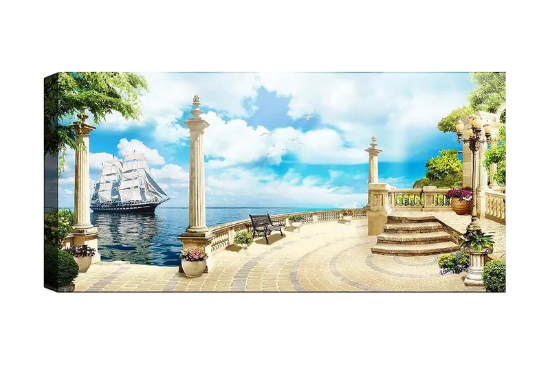 Canvastavla YTY Landscape & Nature Flerfärgad, 120x50 cm