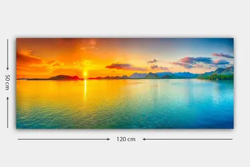 Canvastavla YTY Landscape & Nature Flerfärgad - 120x50 cm - Inredning - Tavlor & konst - Canvastavlor