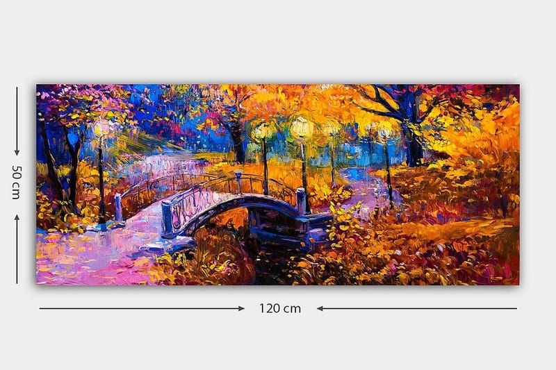 Canvastavla YTY Landscape & Nature Flerfärgad - 120x50 cm - Inredning - Tavlor & konst - Canvastavlor
