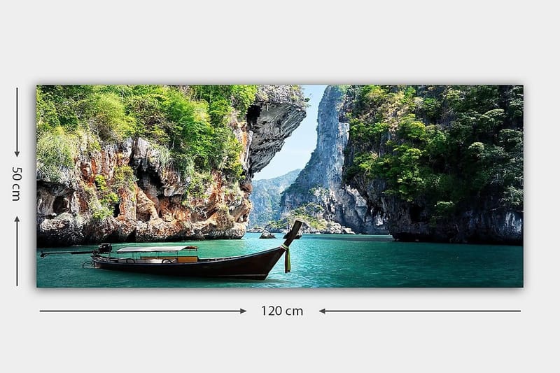 Canvastavla YTY Landscape & Nature Flerfärgad - 120x50 cm - Inredning - Tavlor & konst - Canvastavlor