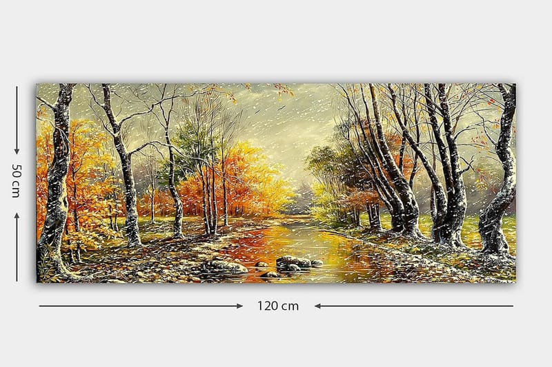 Canvastavla YTY Landscape & Nature Flerfärgad - 120x50 cm - Inredning - Tavlor & konst - Canvastavlor