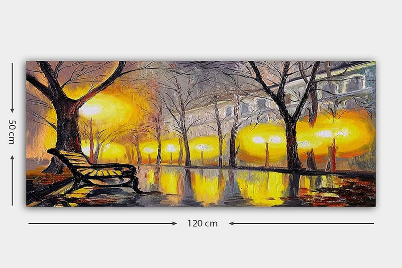Canvastavla YTY Landscape & Nature Flerfärgad - 120x50 cm - Inredning - Tavlor & konst - Canvastavlor