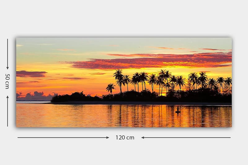 Canvastavla YTY Landscape & Nature Flerfärgad - 120x50 cm - Inredning - Tavlor & konst - Canvastavlor
