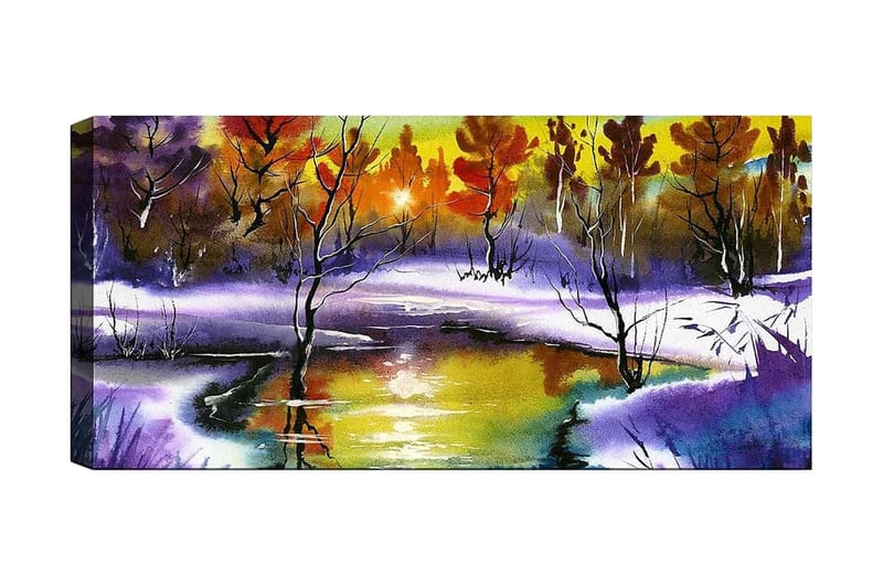 Canvastavla YTY Landscape & Nature Flerfärgad - 120x50 cm - Inredning - Tavlor & konst - Canvastavlor