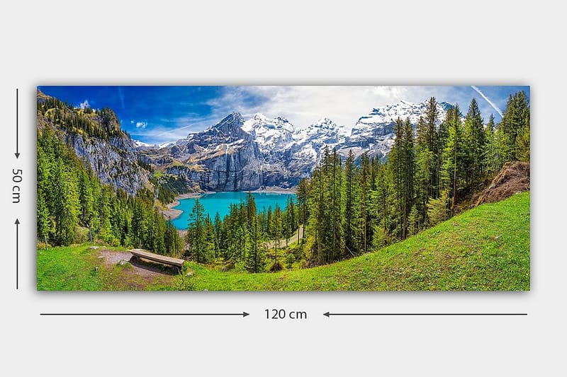Canvastavla YTY Landscape & Nature Flerfärgad - 120x50 cm - Inredning - Tavlor & konst - Canvastavlor