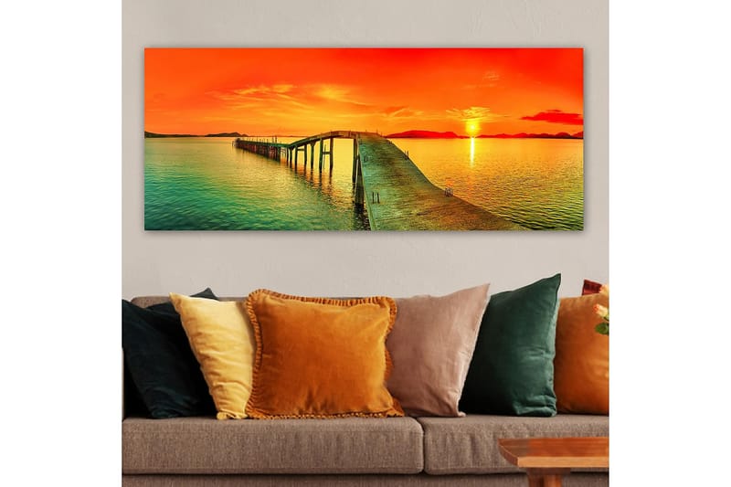 Canvastavla YTY Landscape & Nature Flerfärgad - 120x50 cm - Inredning - Tavlor & konst - Canvastavlor