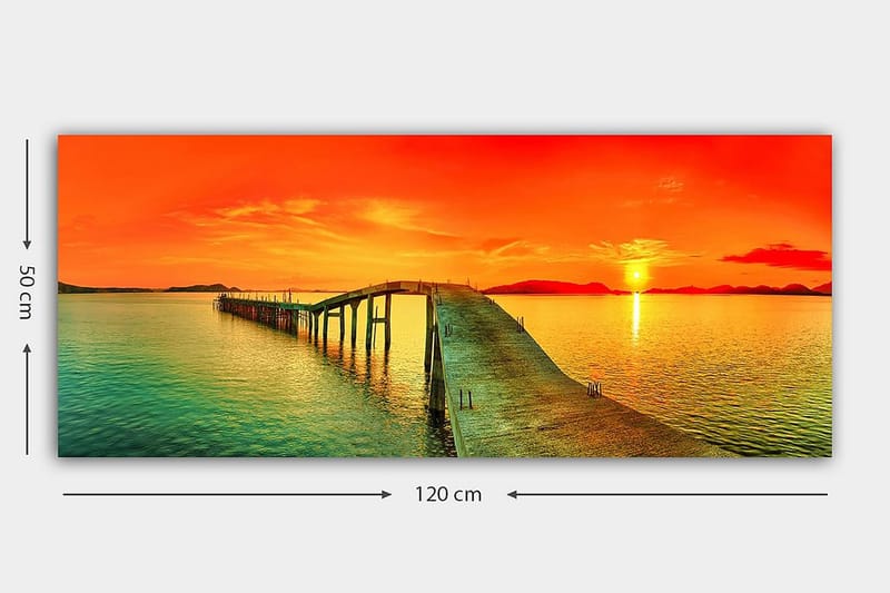 Canvastavla YTY Landscape & Nature Flerfärgad - 120x50 cm - Inredning - Tavlor & konst - Canvastavlor