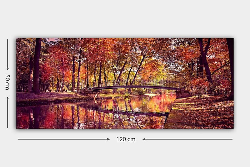 Canvastavla YTY Landscape & Nature Flerfärgad - 120x50 cm - Inredning - Tavlor & konst - Canvastavlor