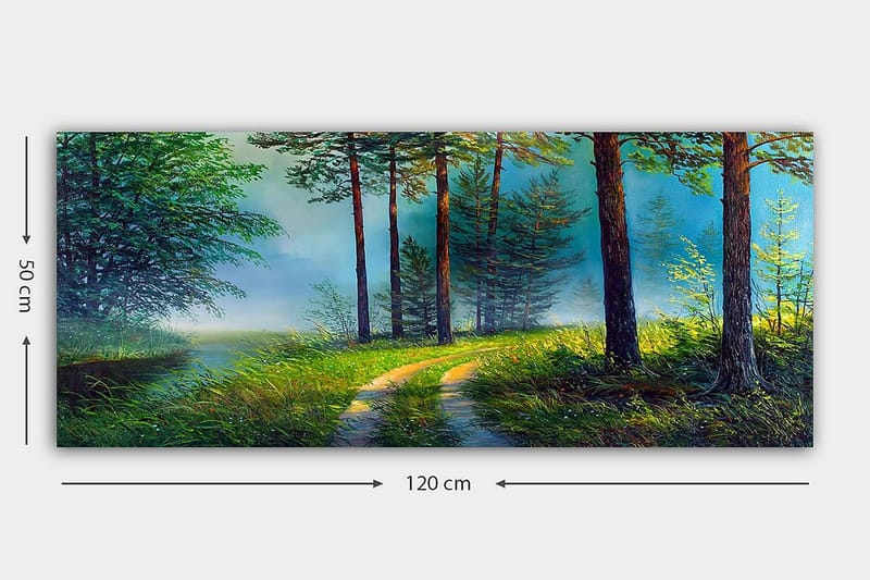 Canvastavla YTY Landscape & Nature Flerfärgad - 120x50 cm - Canvastavlor