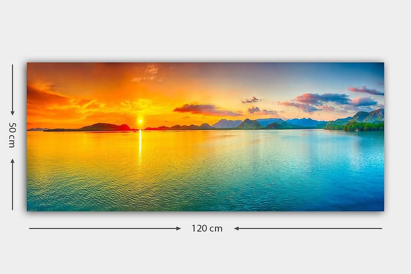Canvastavla YTY Landscape & Nature Flerfärgad - 120x50 cm - Inredning - Tavlor & konst - Canvastavlor